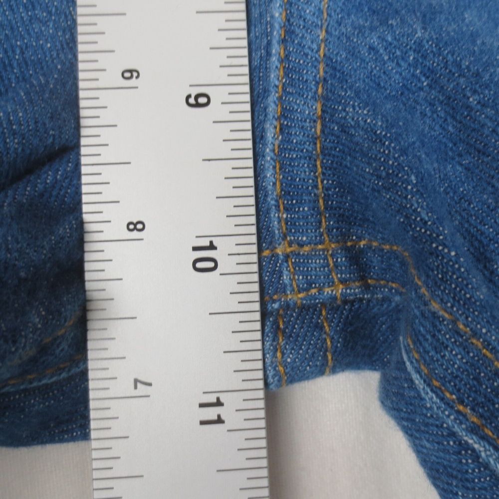Naked & Famous Jeans Womens 25 Island Blue Stretch Selvedge Max High Rise Denim - Picture 12 of 14